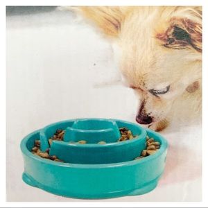 BOWL MINI Play With Your Food 2 Cups Blue Bowl